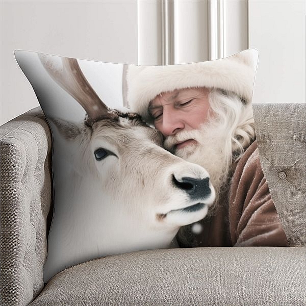 Santa And Deer