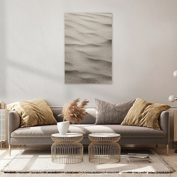 Zand patronen op het strand art print - mindfulness natuur fotografie