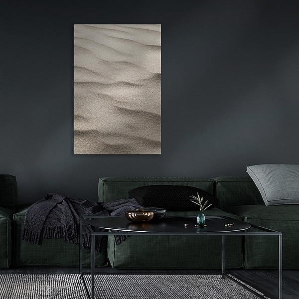 Zand patronen op het strand art print - mindfulness natuur fotografie