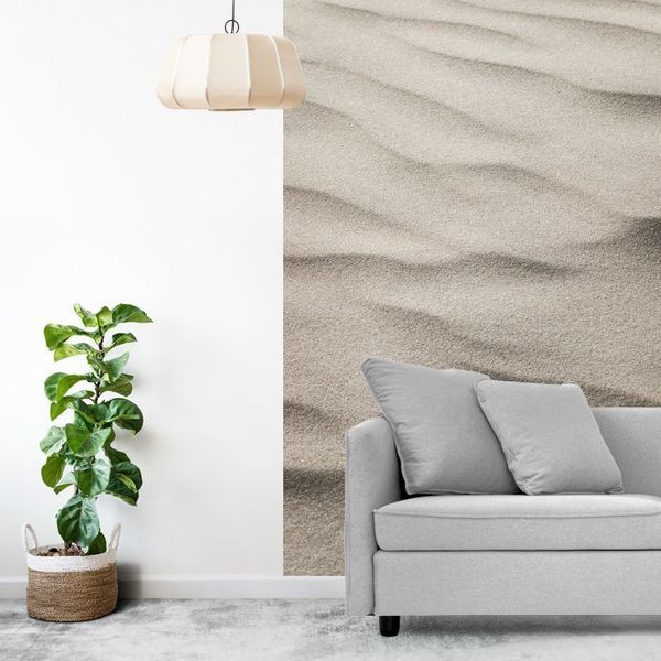 Zand patronen op het strand art print - mindfulness natuur fotografie