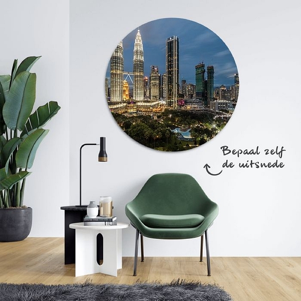 De Kuala Lumpur Skyline in de avond
