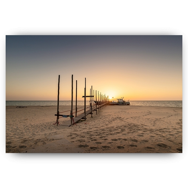 Waddenveer De Vriendschap naar Vlieland bij zonsopkomst – Texel