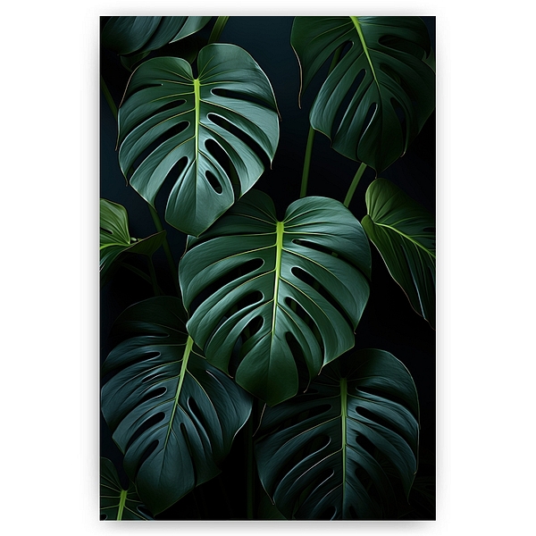 Groene monstera bladeren
